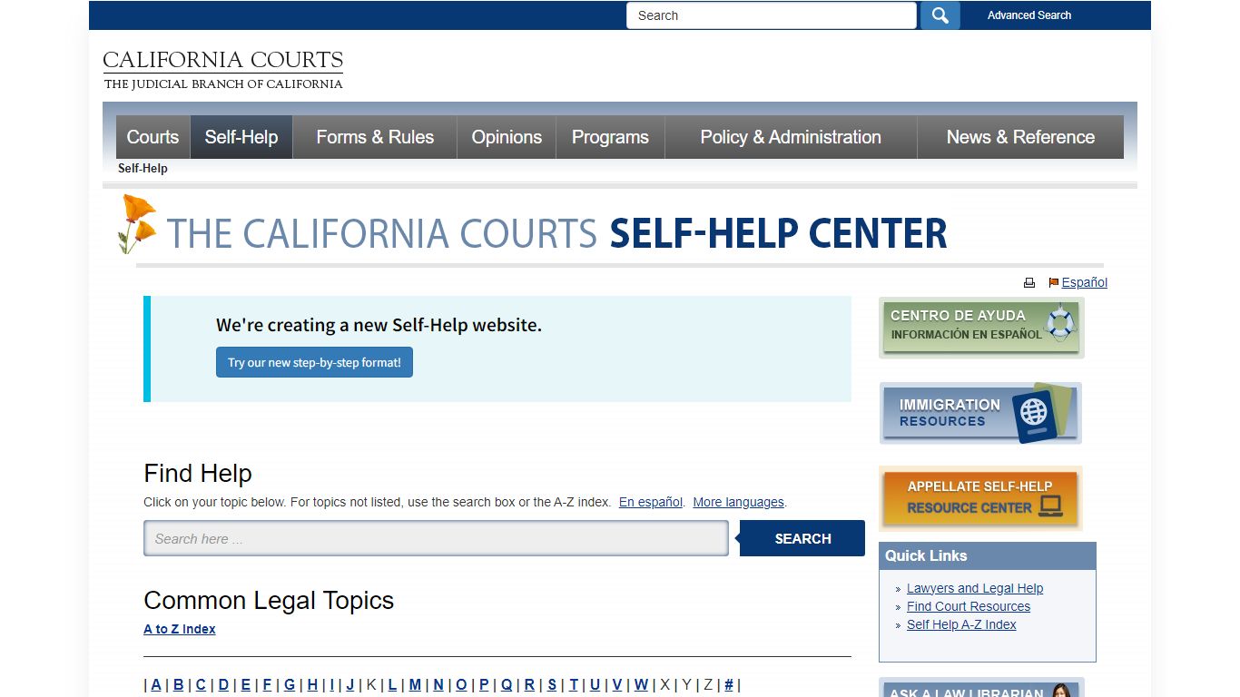 Self-Help - selfhelp - California